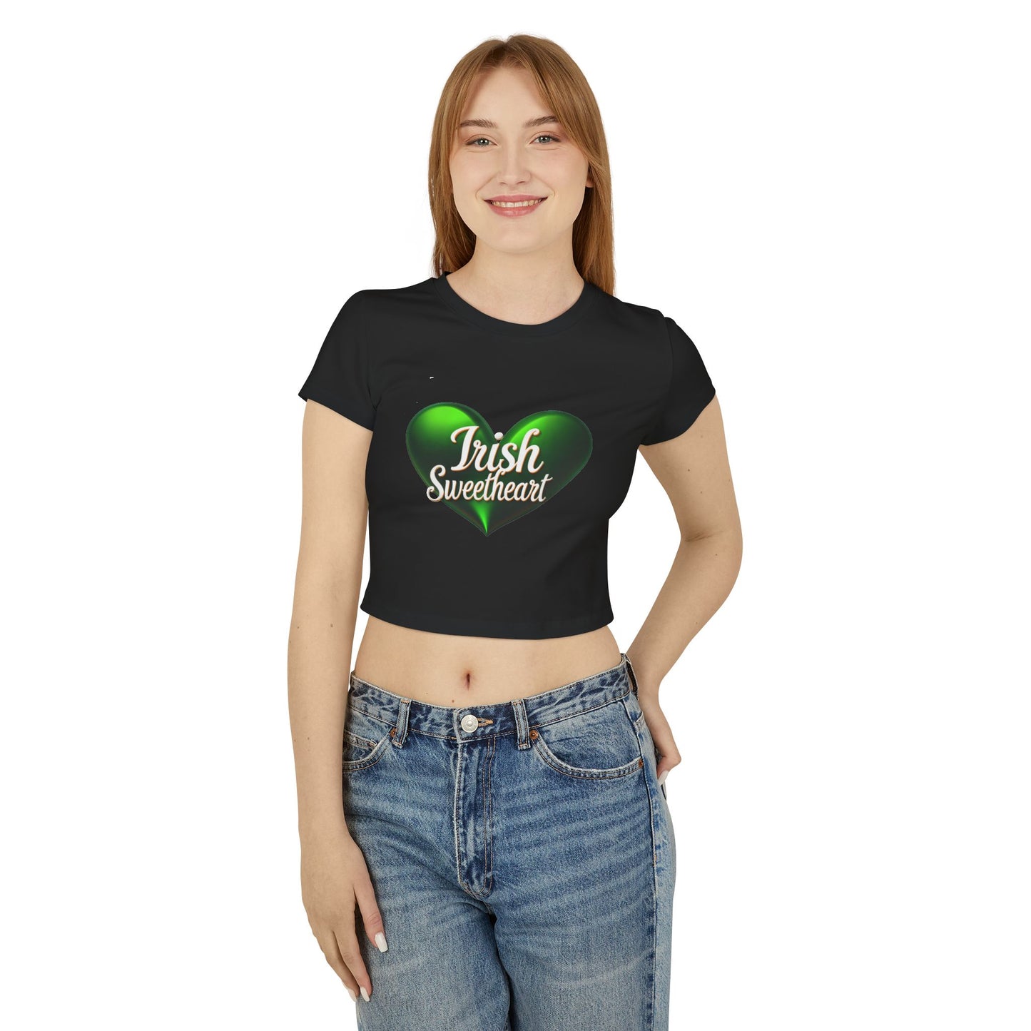 "Irish Sweetheart" Women's Baby Tee - Cute St. Patrick's Day Top