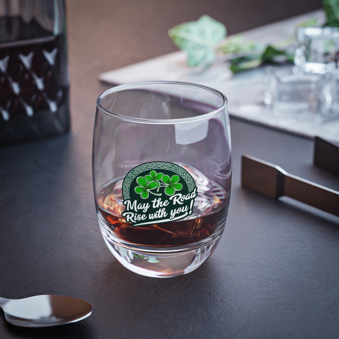 Irish Whiskey Glass - "May the Road Rise with You!" - Perfect Gift for St. Patrick's Day