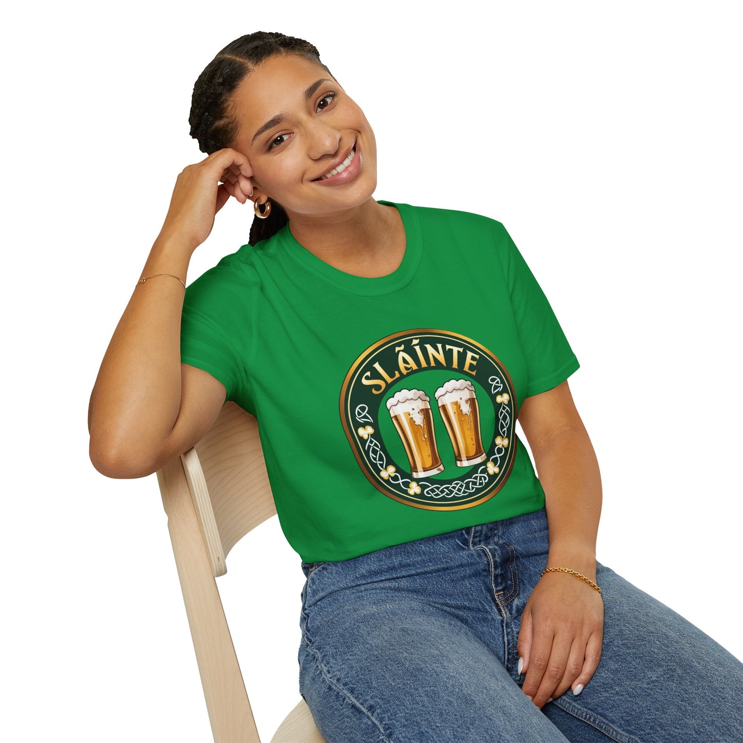 Sláinte Beer Graphic Tee for St. Patrick's Day