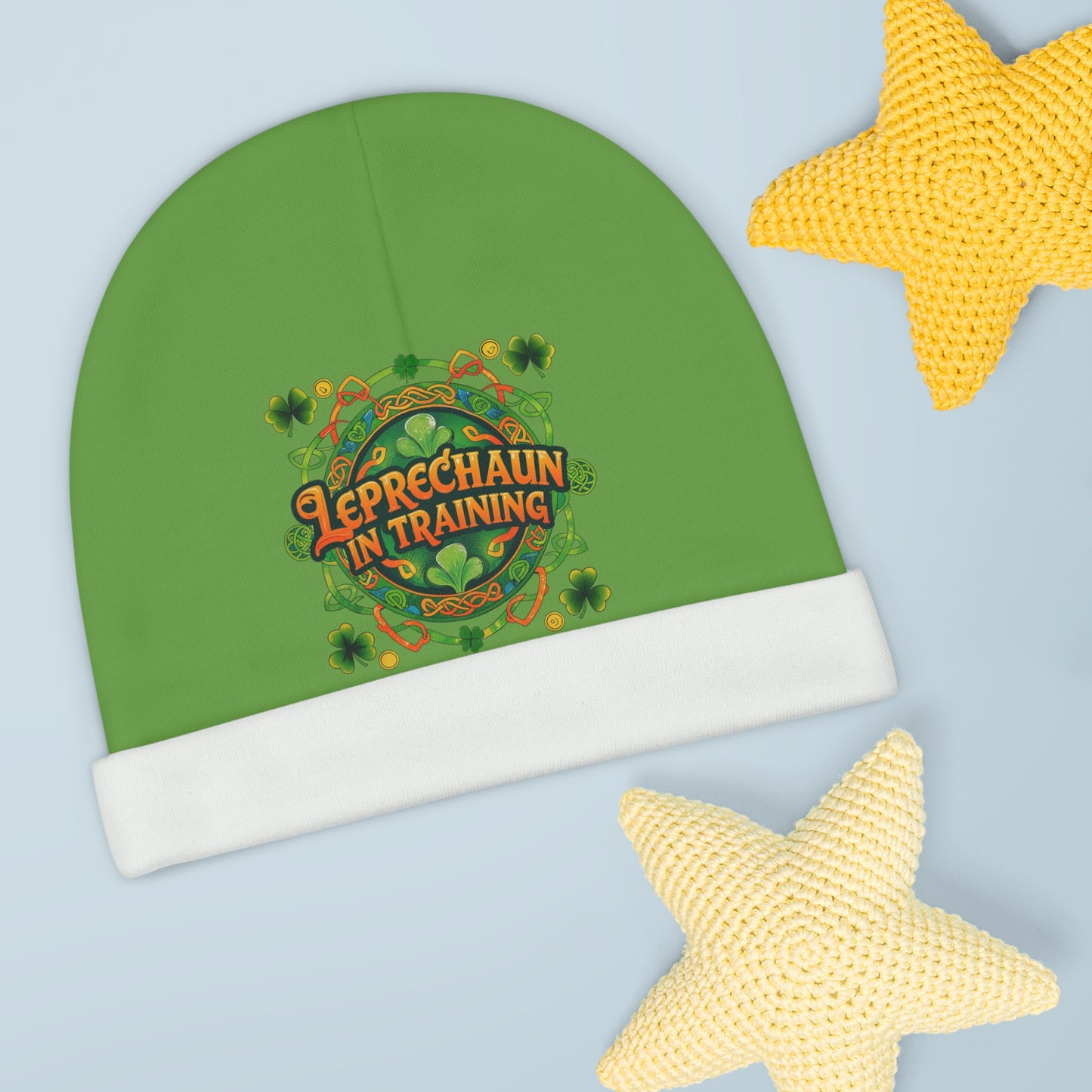 Leprechaun in Training Baby Beanie | St. Patrick's Day Green Hat