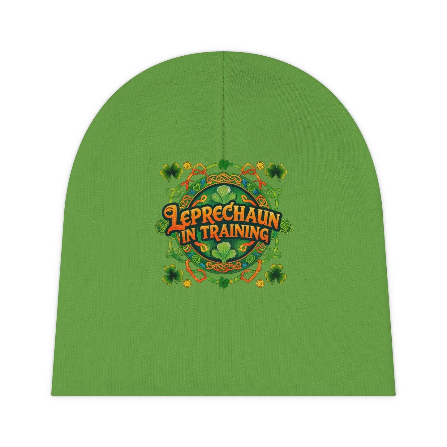 Leprechaun in Training Baby Beanie | St. Patrick's Day Green Hat