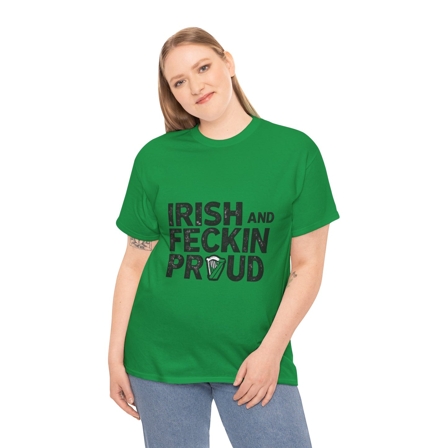 Funny St. Patricks Day T-shirt - "Irish and Feckin Proud"