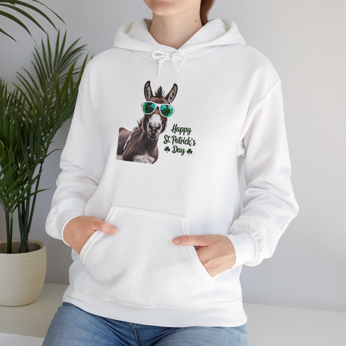 Funny Irish "Happy St. Patricks Day" Donkey Hoodie