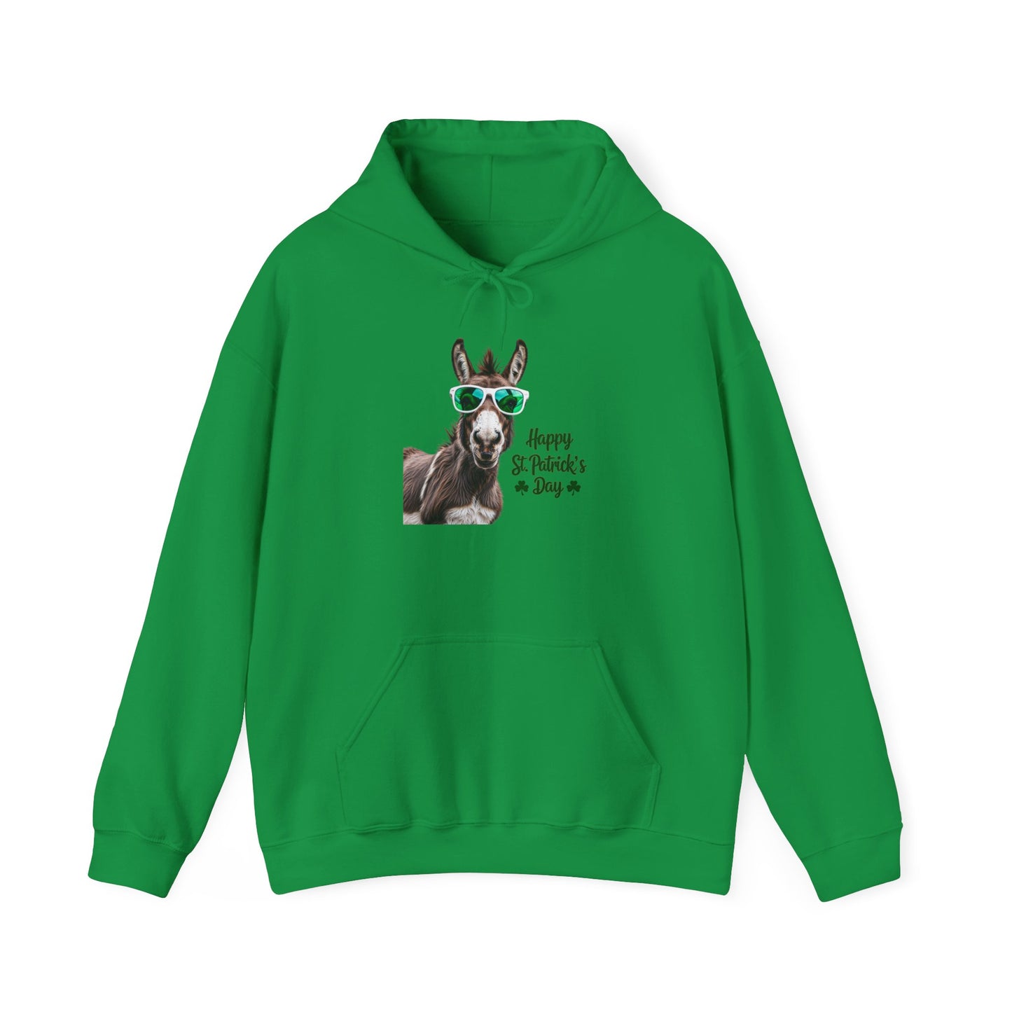 Funny Irish "Happy St. Patricks Day" Donkey Hoodie