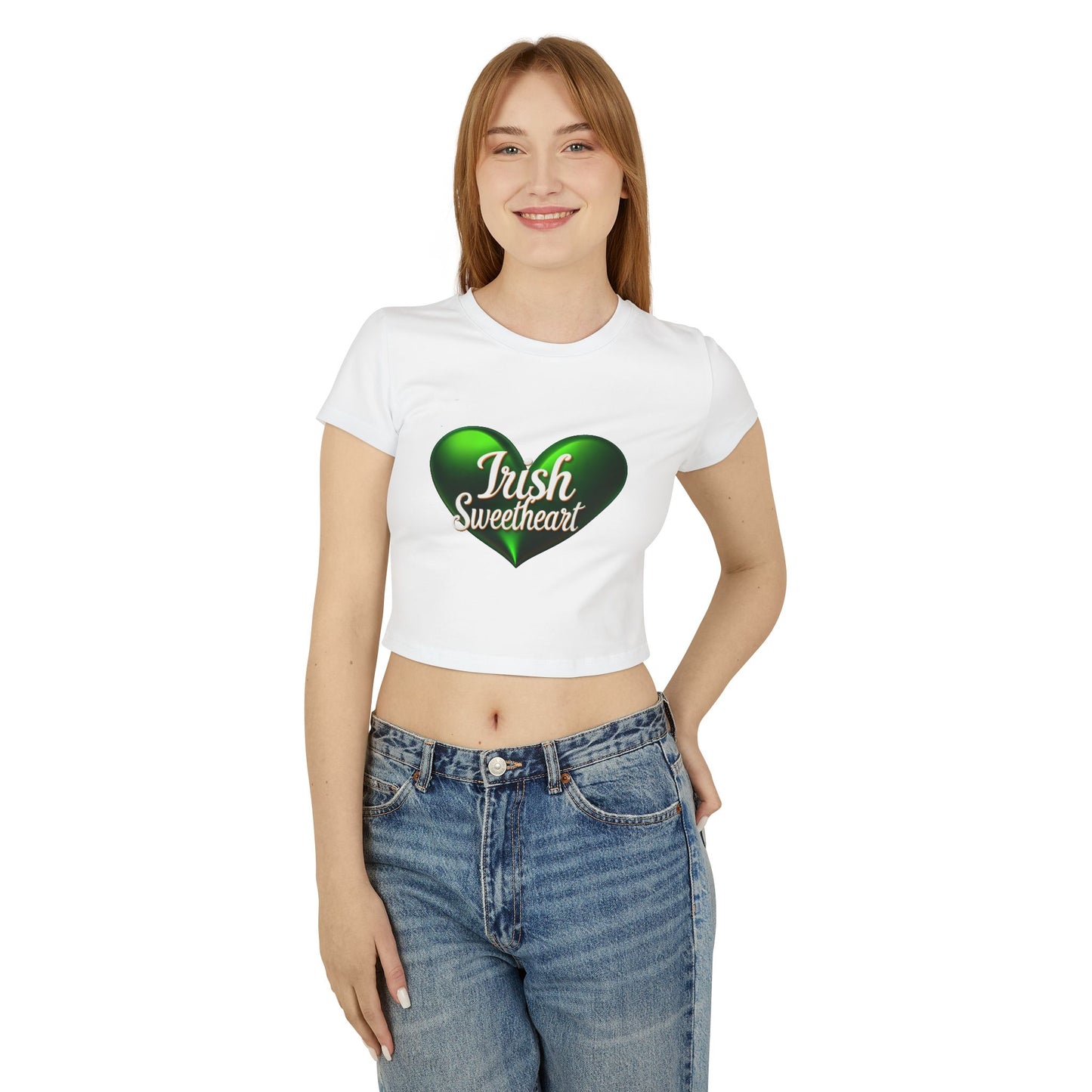 "Irish Sweetheart" Women's Baby Tee - Cute St. Patrick's Day Top