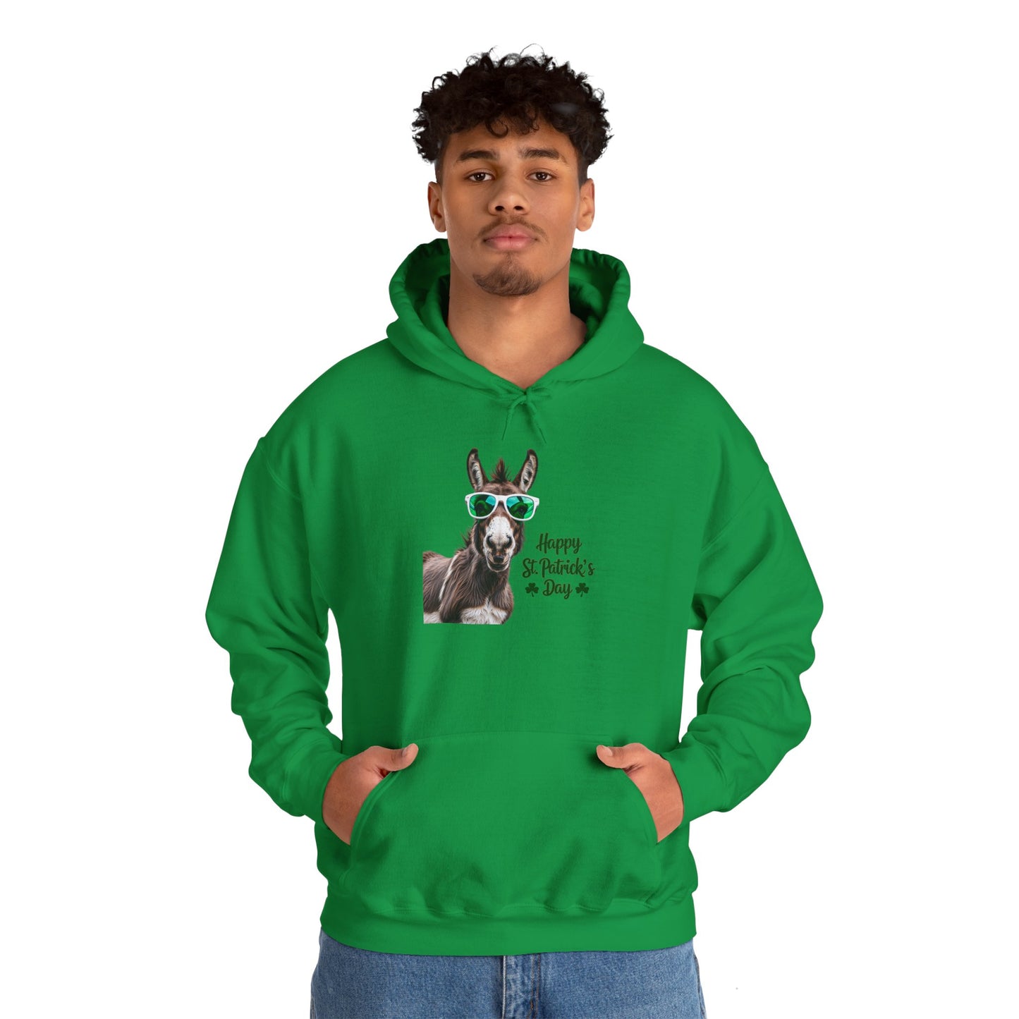 Funny Irish "Happy St. Patricks Day" Donkey Hoodie