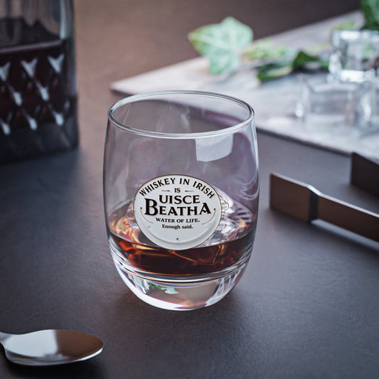 Irish Whiskey Glass - Uisce Beatha "Water of Life" - Perfect Gift for Whiskey Lovers