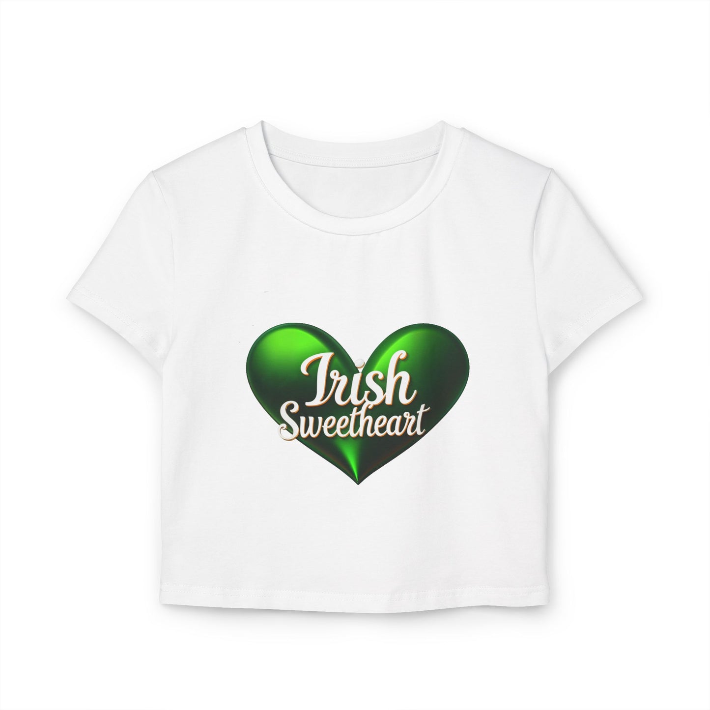 "Irish Sweetheart" Women's Baby Tee - Cute St. Patrick's Day Top